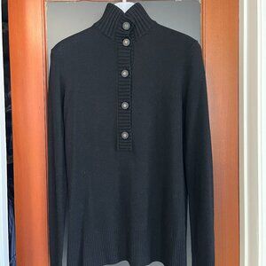 Tory Burch Black Pullover Sweater